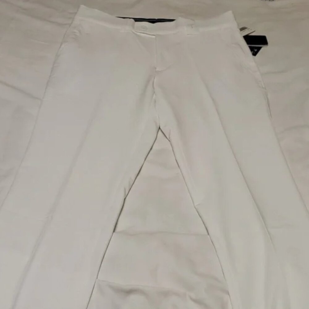 Todd Hue Golfwear Men's Performance Pants in White Size 31 NWT